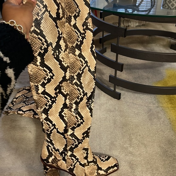 Women’s Vince Canute snake skin over the knee boots - Picture 7 of 11